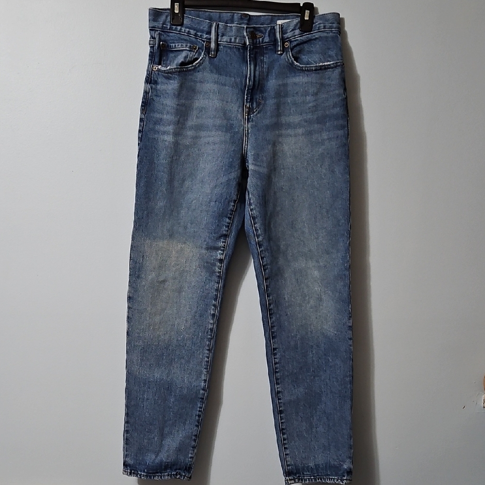 Banana Republic Light Blue Straight Fit Distressed Mens Jeans 30 X32